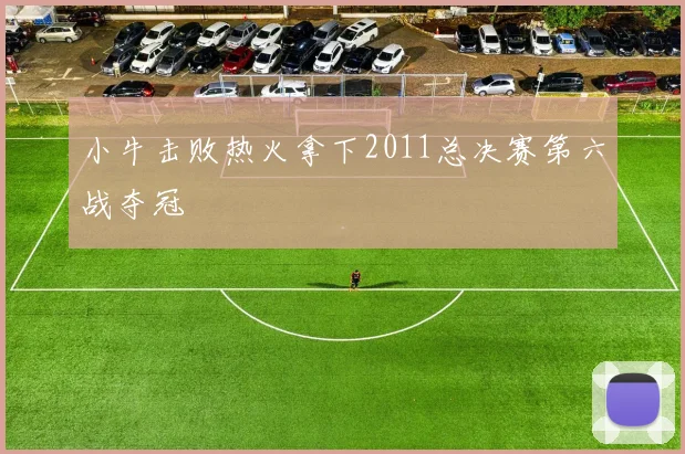 小牛击败热火拿下2011总决赛第六战夺冠